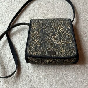 Faux snake skin small bag